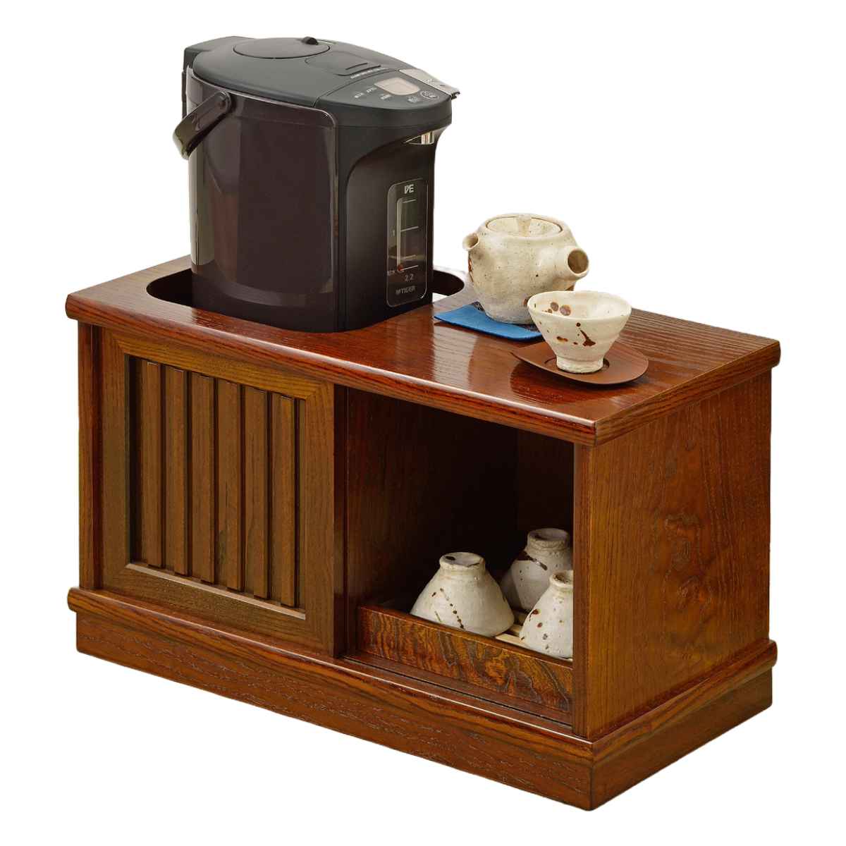 楽天市場】ポットワゴン 和風 和室 お座敷ワゴン キャスター付き