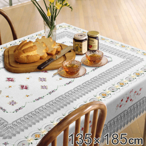 楽天市場】テーブルクロス 135×185cm MGプリントレース オルシア 樹脂