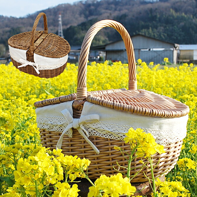 楽天市場】かご バスケット ピクニックバスケット ハウス型 ピクニック