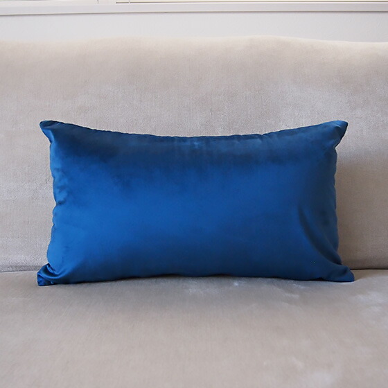 楽天市場】送料無料【4枚セット】ベロア クッションカバー ブルー