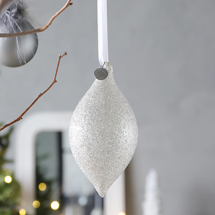 楽天市場】ガラスオーナメント Eiffel ホワイト シルバー ゴールド