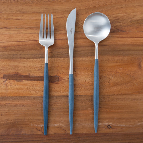 楽天市場】□クチポール ゴア・ブルー ゴールド ディナーセット 3PCS