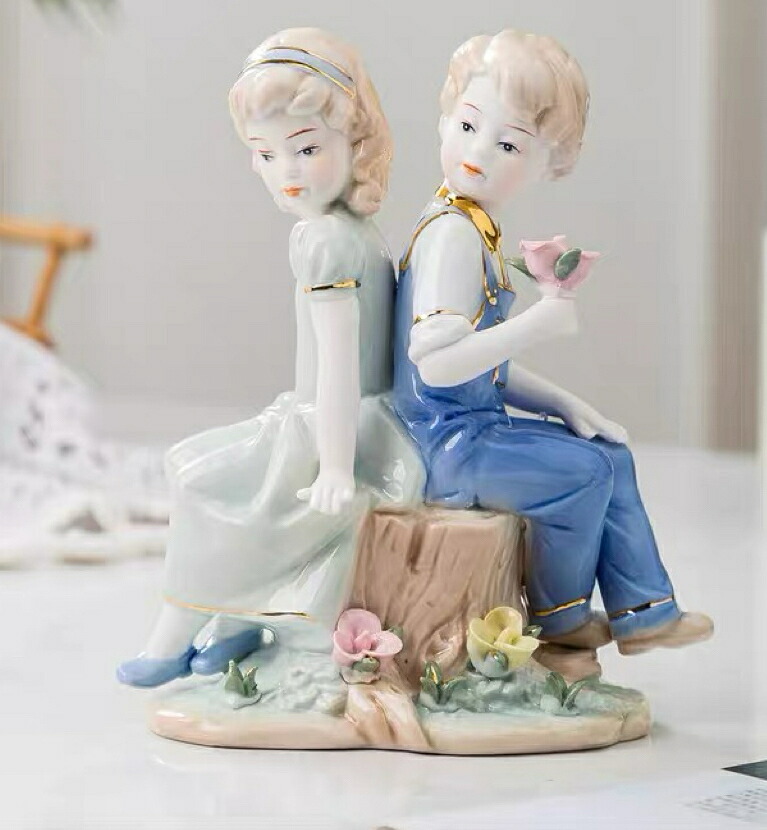 楽天市場】リヤドロ（Lladro リアドロ 陶器人形 置物） 花と少女