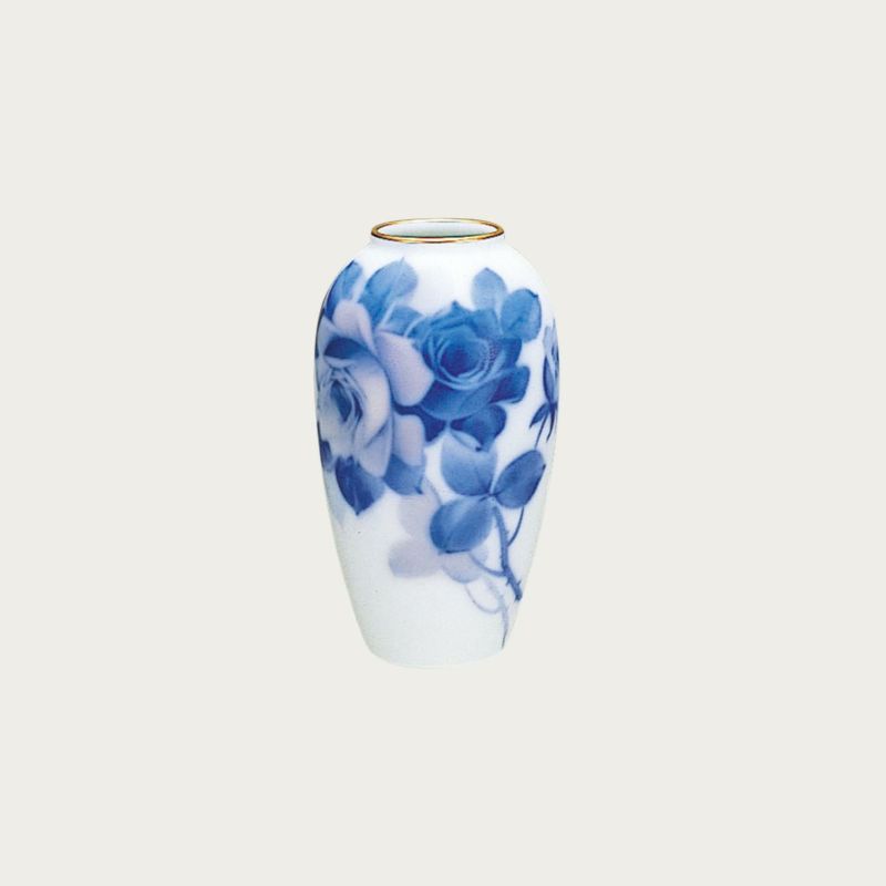 楽天市場】大倉陶園 ブルーローズ 8011 花生（15cm） : せともの屋みさ伝