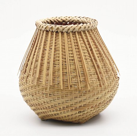 楽天市場】茶道具 花入 花籠 籠花入 虫籠 染竹 (上塗竹入子) : お茶