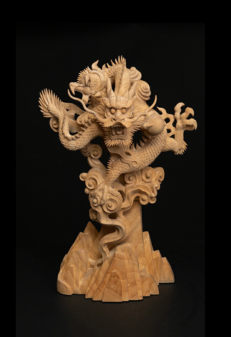 楽天市場】【横幅22cm】布袋様 木彫り 置物 一刀彫 / 素材：柘植