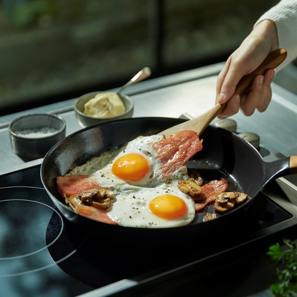 VERMICULAR(バーミキュラ)フライパン 28cm オーク[ガラスリッドセット