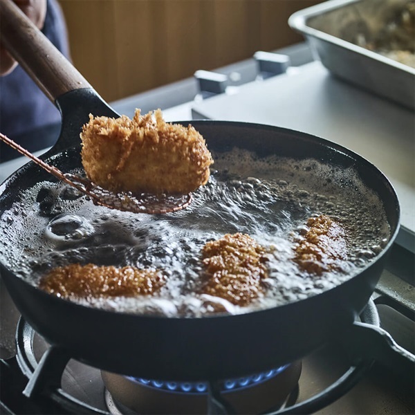 VERMICULAR(バーミキュラ)フライパン 24cm DEEP ウォールナット[ガラス