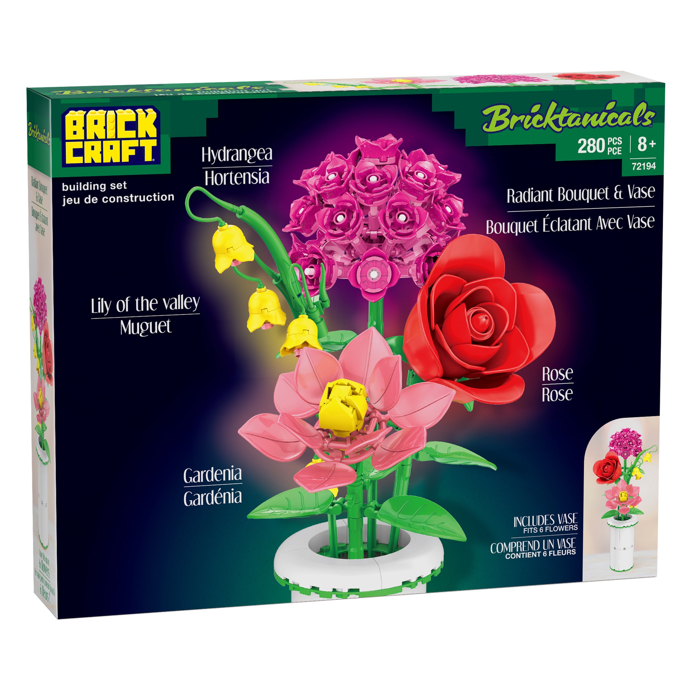Bricktanicals Radiant Bouquet & Vase Building Set – Brickcraft