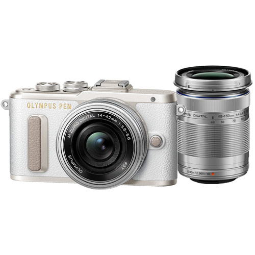 オリンパス PEN E-PL8 EZダブルズームキット ホワイト | ミラーレス一眼