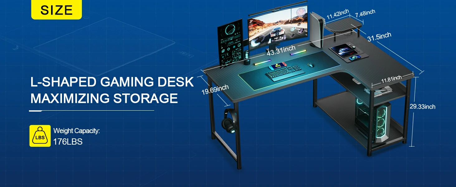 L-Shaped Desk DL001