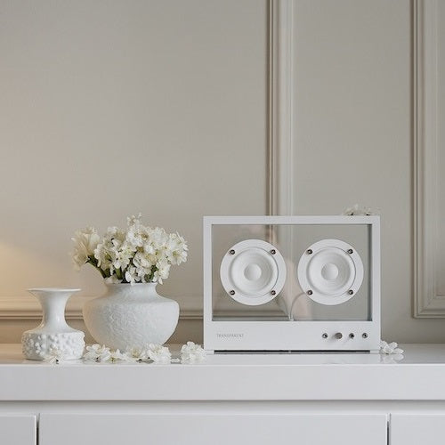 TRANSPARENT SPEAKER SMALL ホワイト W268×H203mm - YAMAGIWA OnlineStore