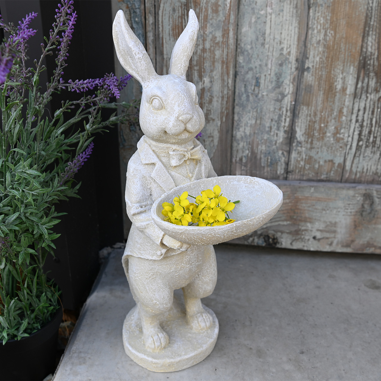 オーナメント スタンディングバニー オフホワイト うさぎ ウサギ