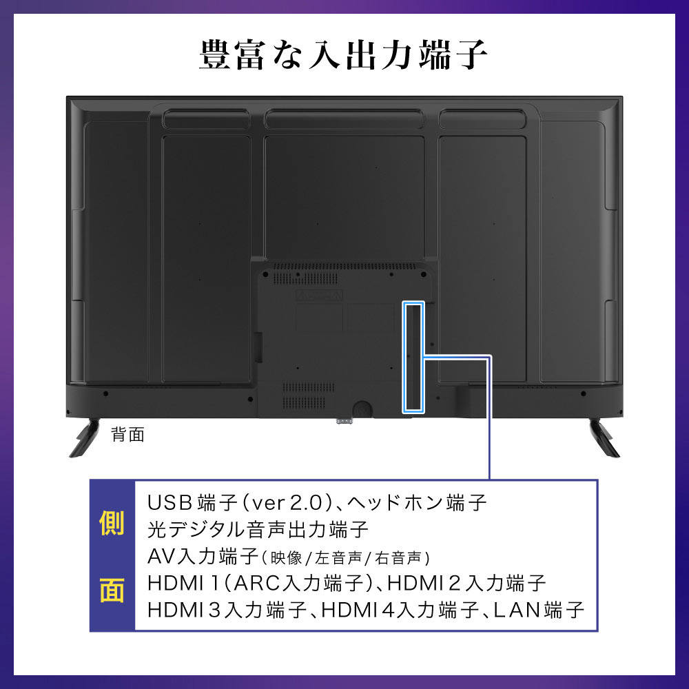 MAXZEN（マクスゼン） チューナーレステレビ 55インチ スマートテレビ