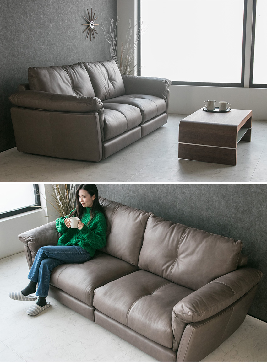 ソファ レザー 3人掛け 4人掛け 3P 4P ファブリック 本革 ソファー