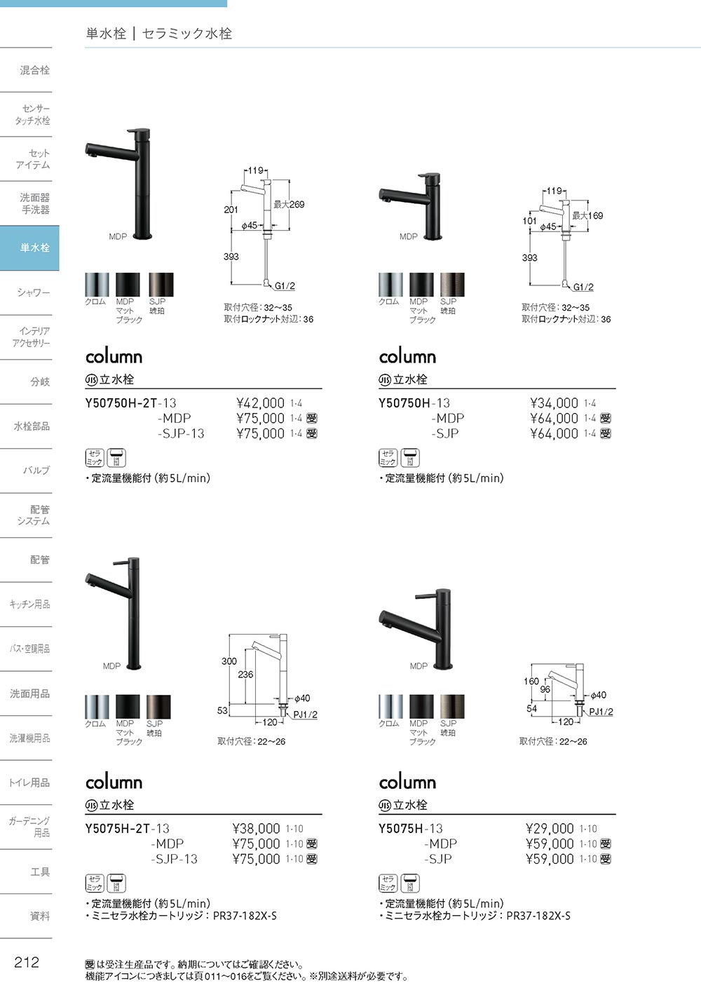SANEI 【Y5075H-13】 《KJK》 三栄水栓 立水栓 ωα0 : KJK - 通販