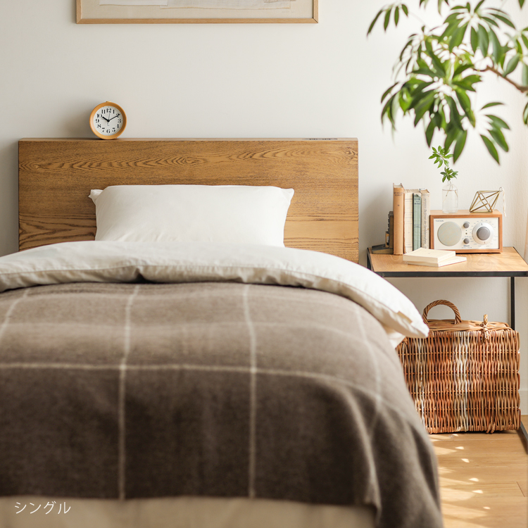 ベッド folk／BR セミダブルサイズ フレームのみ 寝具 木製