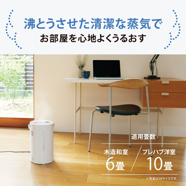 象印（ZOJIRUSHI） スチーム式加湿器 加湿器 3.0L EE-DF35-WA 木造6畳