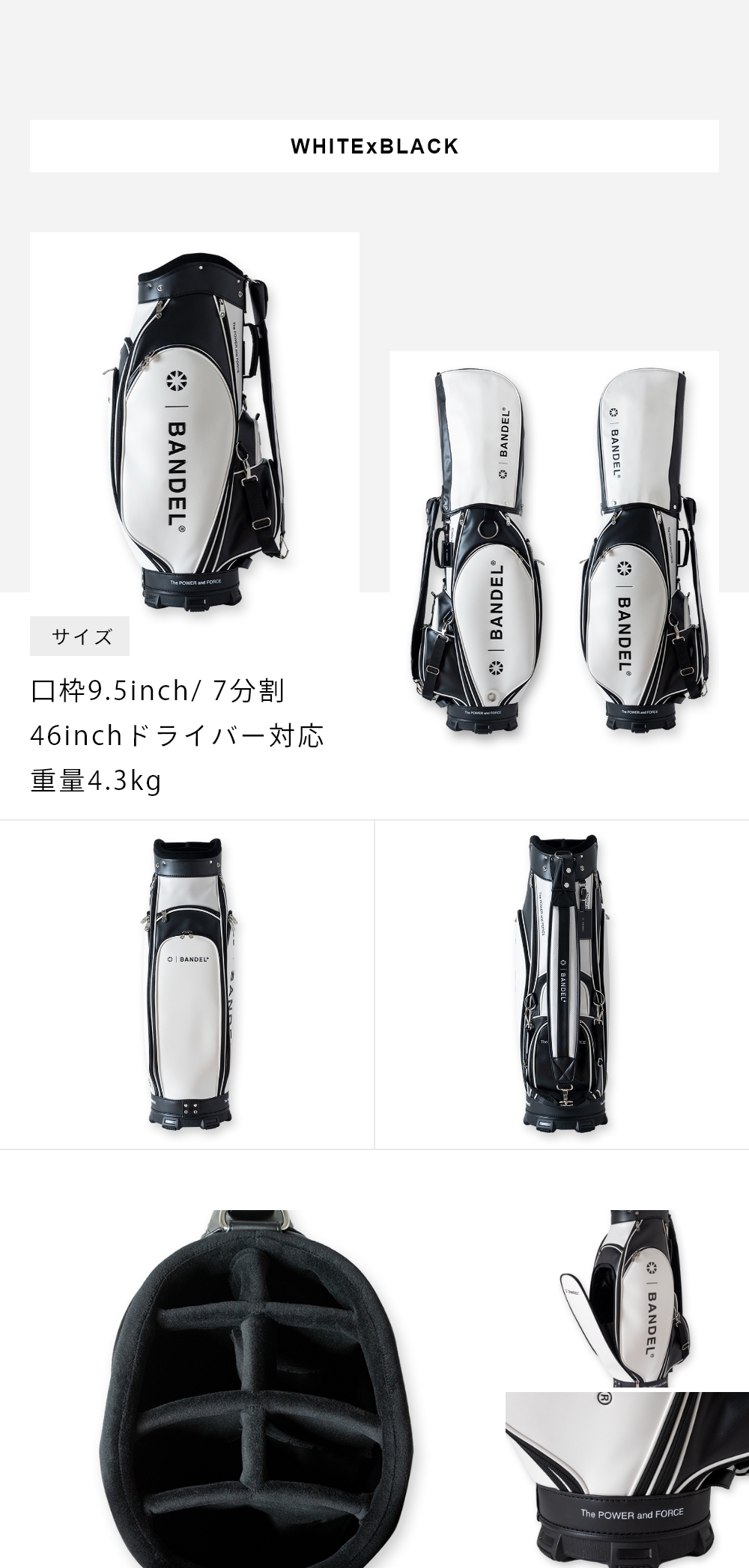 BANDEL（バンデル） BANDEL GOLF バンデルゴルフ CART TYPE CADDY BAG