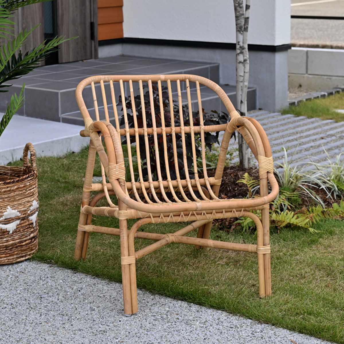 ラタンチェア Breeze コンパクト 座面高38cm（ チェア 椅子 チェアー