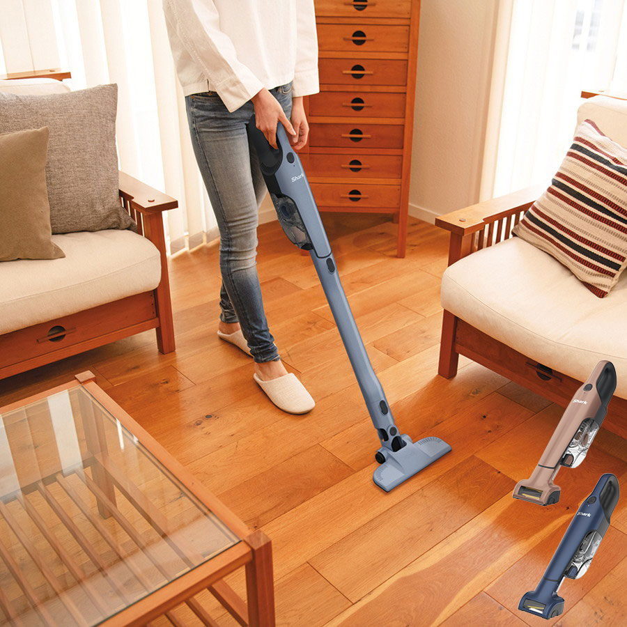 Shark シャーク 充電式サイクロンスティッククリーナー ブルージーン