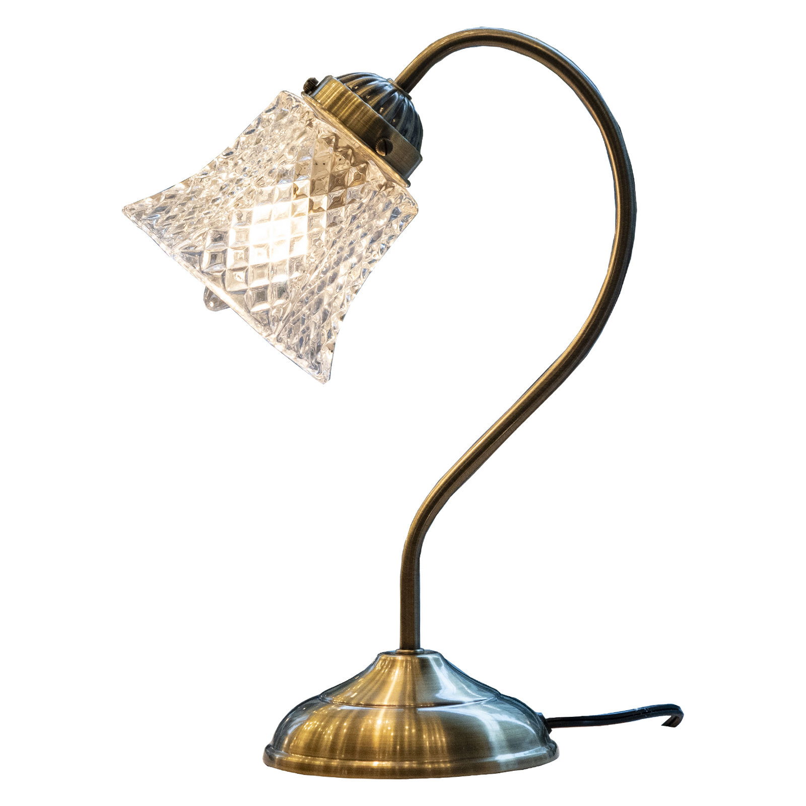 テーブルランプ おしゃれ 北欧 ガラス アンティーク調 タッチセンサー