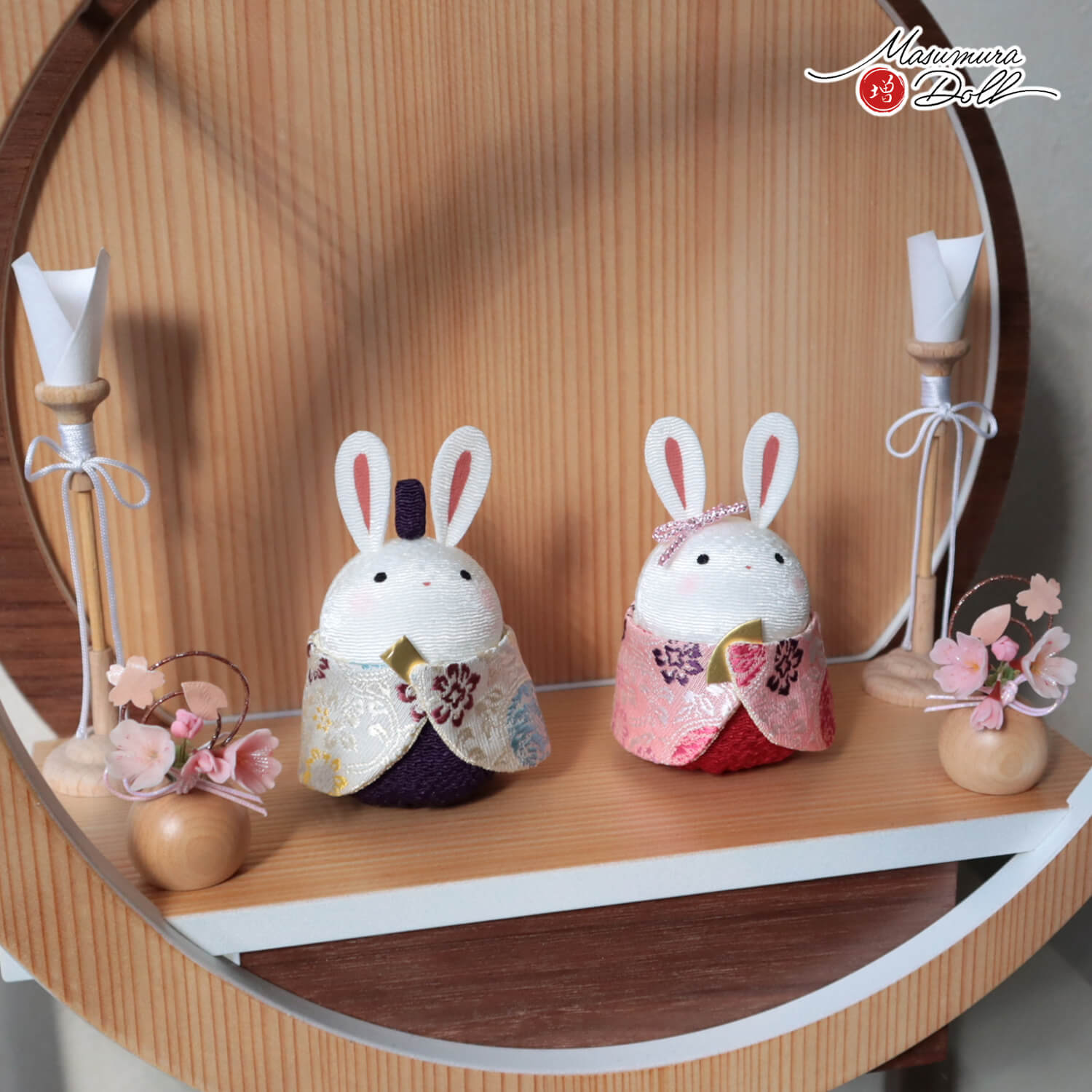 雛人形 コンパクト ☆ モダン おしゃれ インテリア ひな人形 うさぎ