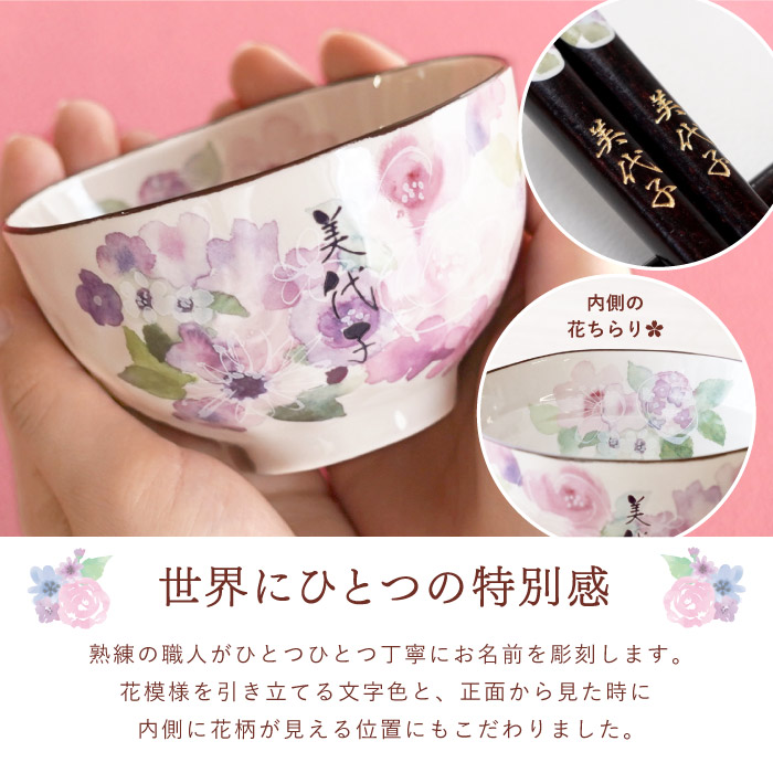 古希のお祝い プレゼント お茶碗 名入れ 名前入り ギフト 美濃焼 若狭