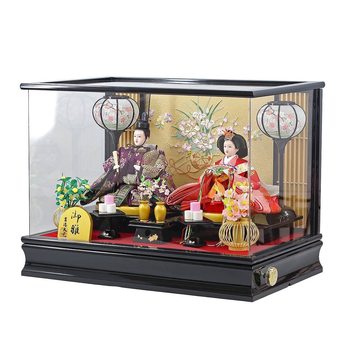 雛人形 ケース飾り ケース入り 小三五親王飾り 御雛 アクリルケース