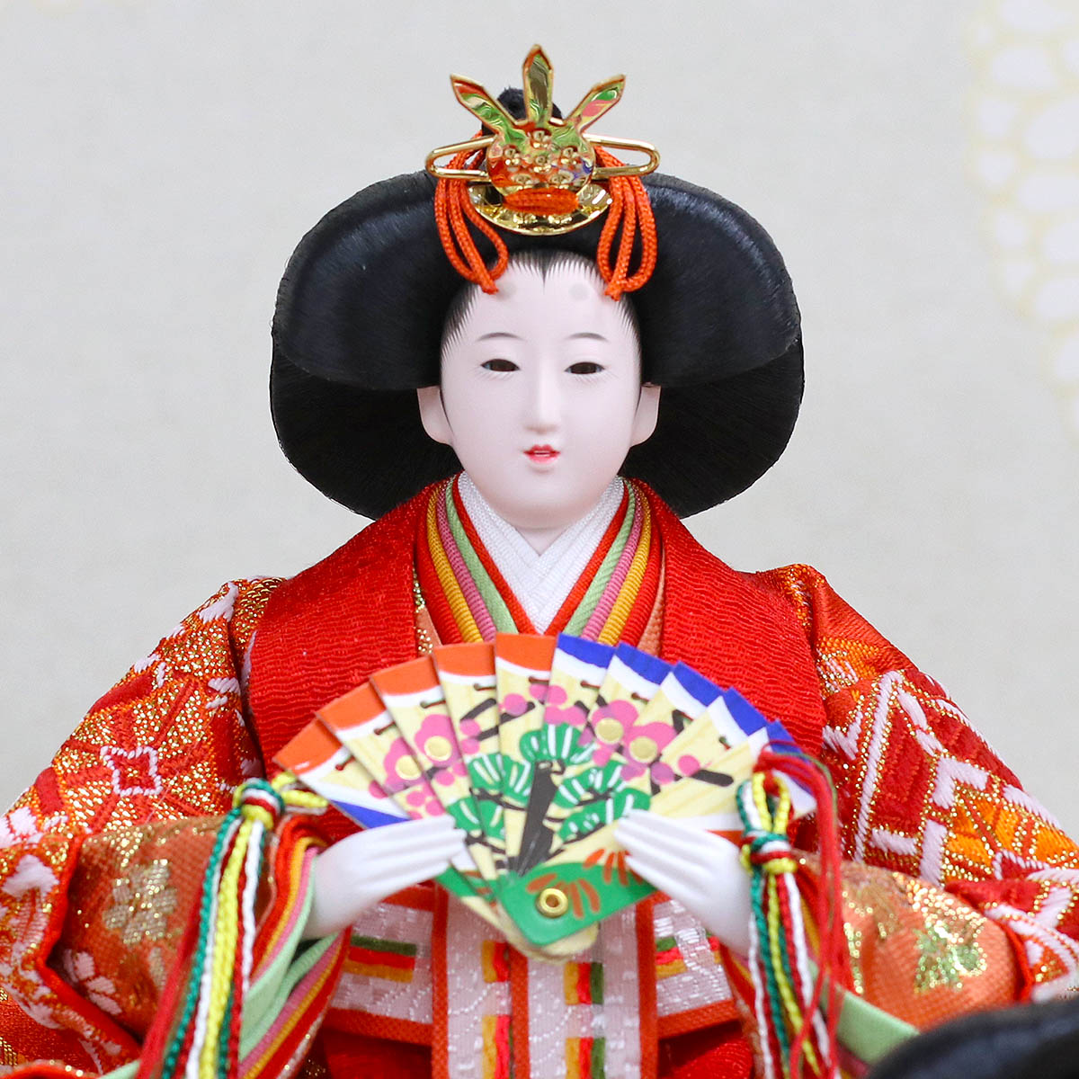 雛人形 ケース飾り 久月 衣裳着 ケース入り 五人揃 芥子親王 柳官女