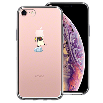 iPhone7 ケース クリア ペンギン Appleは重い？ スマホケース 側面
