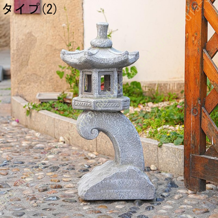 灯籠 光る 石灯篭 ソーラーガーデンライト 屋外 ガーデンオーナメント