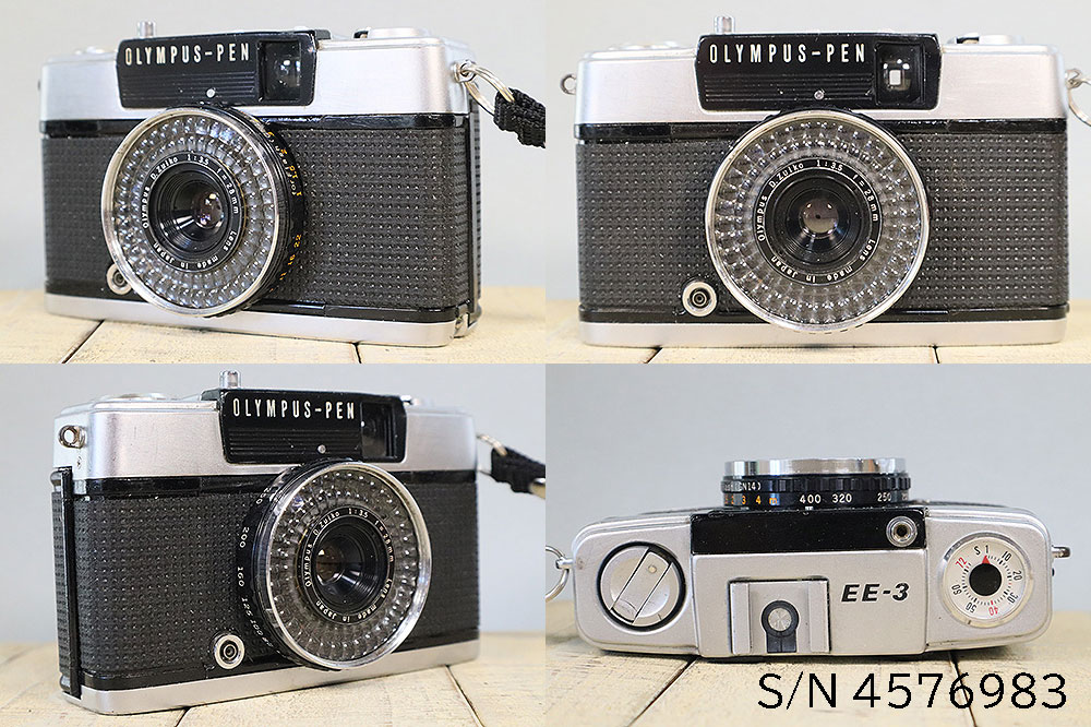 中古】【保証付 】 オリンパス OLYMPUS PEN EE-3 S/N 4576983（ケース