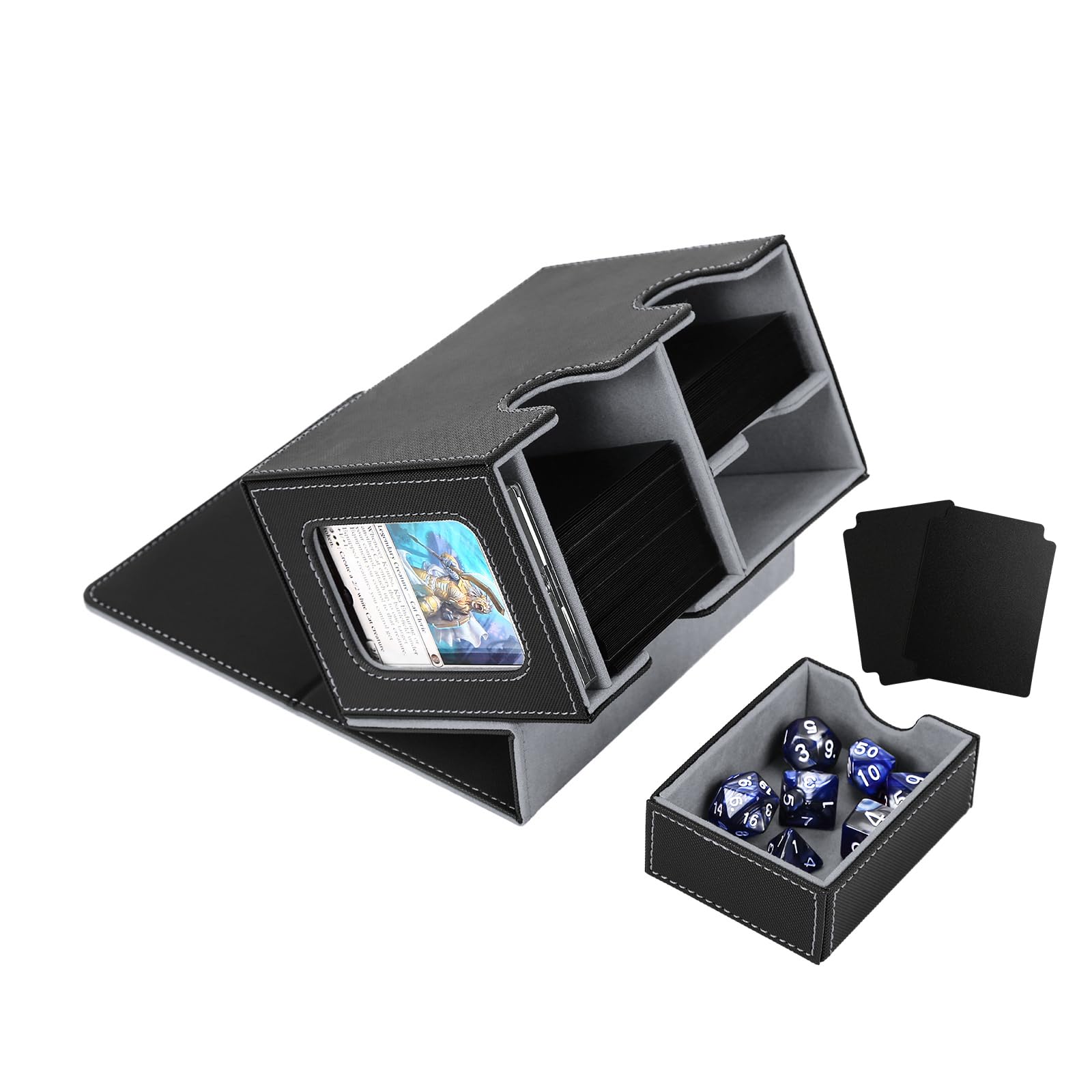 デッキケース トレカケース カードディスプレイウィンドウ ダイス入れ