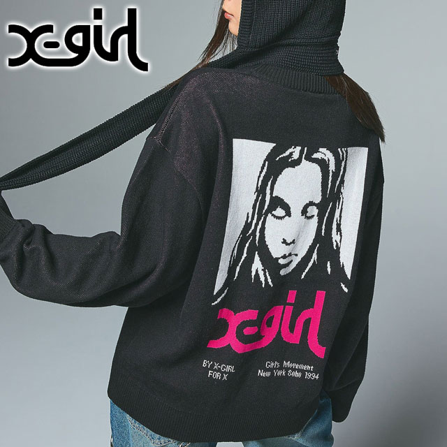 X-girl（エックスガール） ジャガードニットトップ 105254015015 FW25