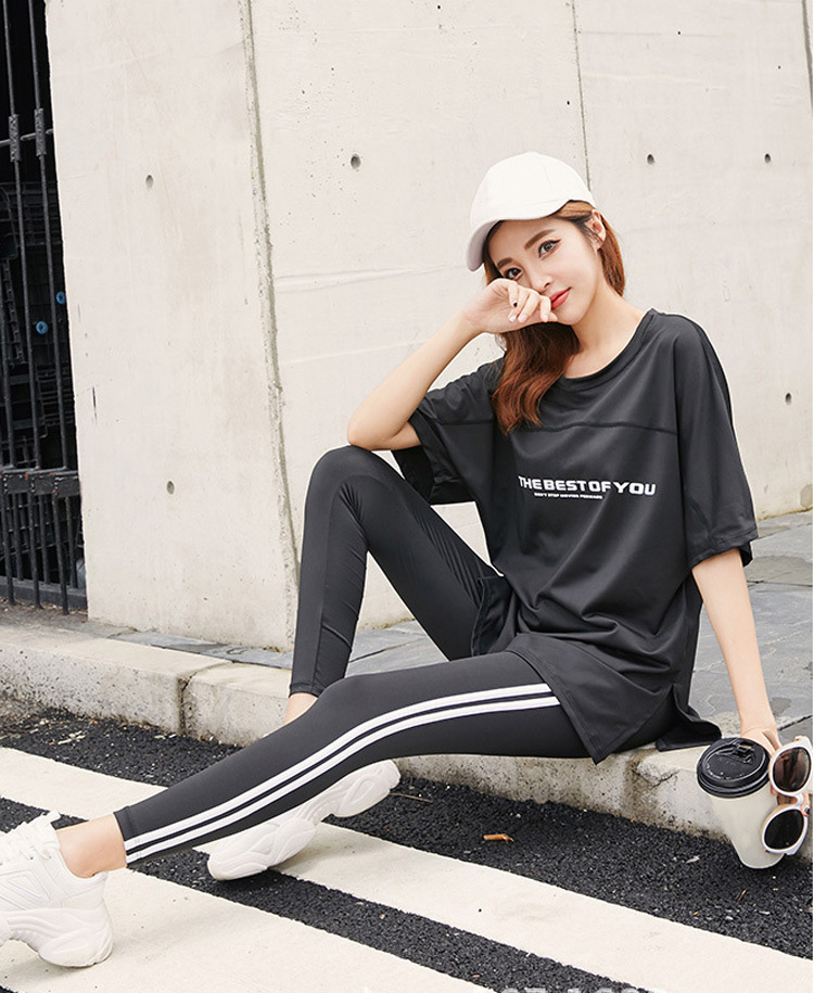 HYS SHOP ヨガウェア 上下セット トップス ブラトップ レギンス 半袖 5