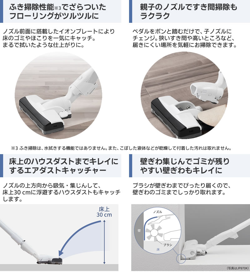 Panasonic（パナソニック） 紙パック式キャニスター掃除機 MC-PJ24G-C
