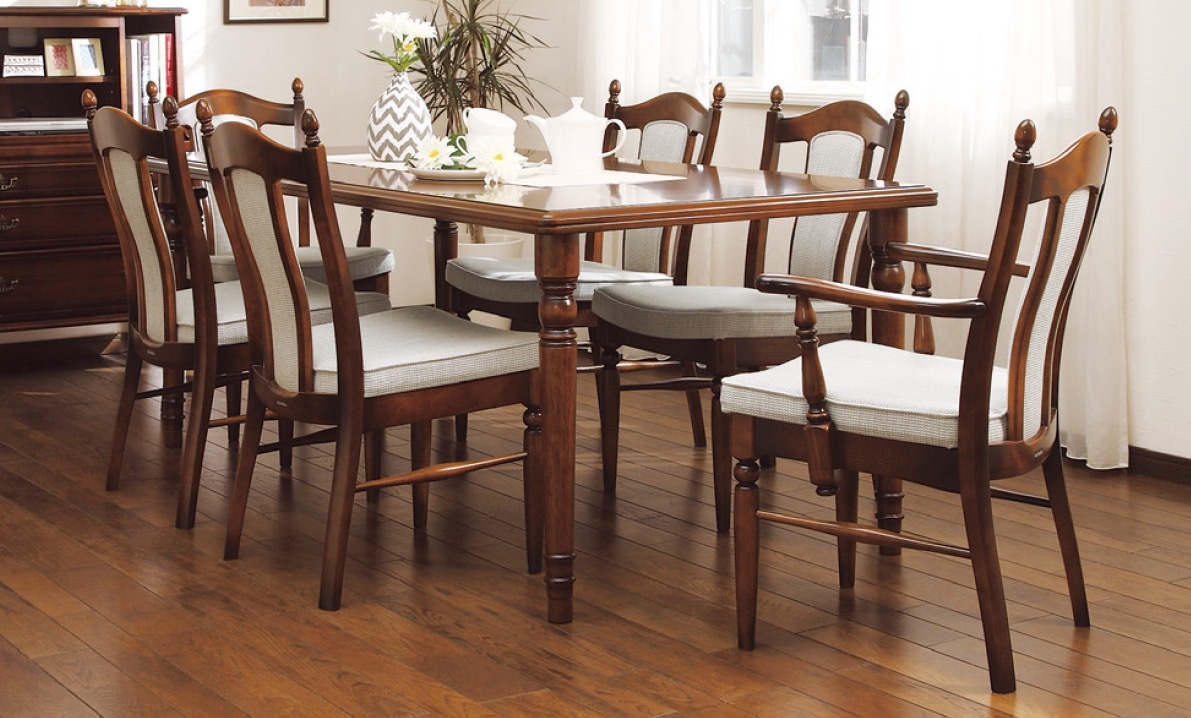 COLONIAL（カリモク家具） カリモク 食堂椅子 肘なし 肘付き