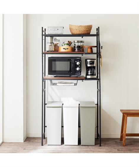 ニッセン（nissen） 単品配送 レンジボード 木板棚の伸縮