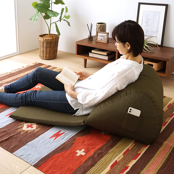 ビーズクッション ソファ 座椅子 クッション 日本製 スマホ : ニットー