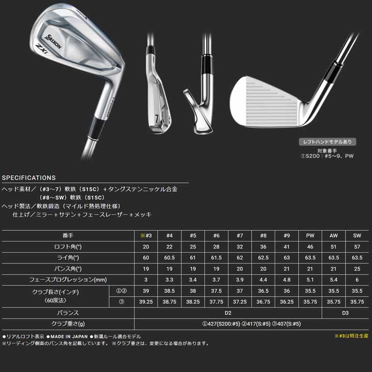 スリクソン Zシリーズ 【受注生産・11月発売】スリクソン ZXi7 IRON