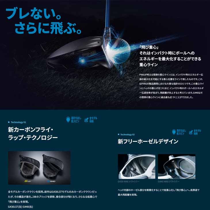 PING（ピン） 【在庫品即納】ピン G440 ドライバー MAX DRIVER 9度