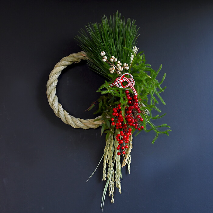 プリティ マーメイド 玄関 花 ドライフラワー リース スワッグ しめ