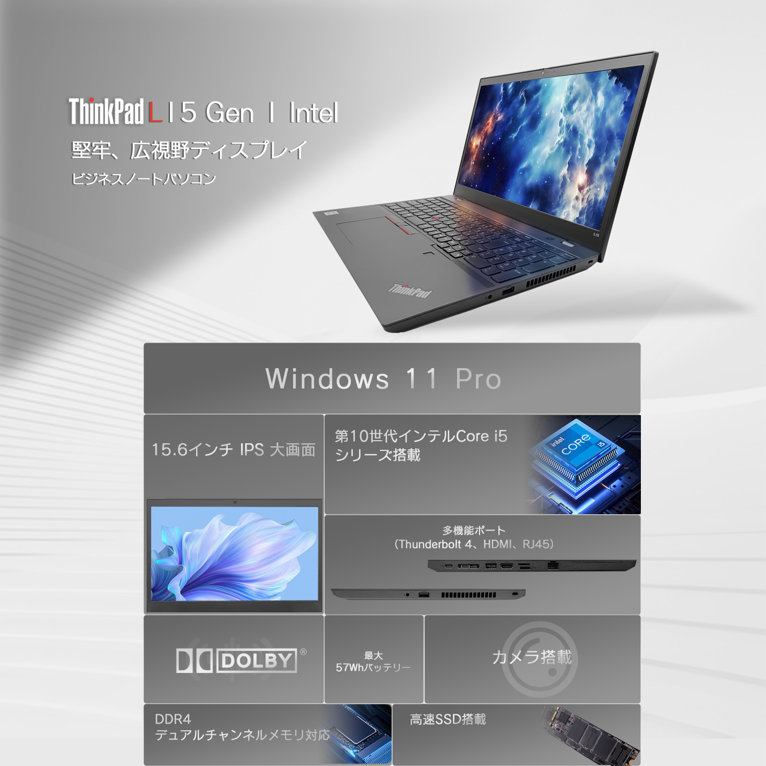 Lenovo（レノボ） 中古ノートパソコン Lenovo ThinkPad L15 Gen1 第10