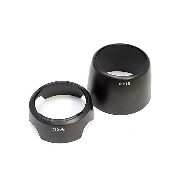 Canon EOS Kiss X7 ダブルズームキット 用 互換レンズフード EW-63C ET