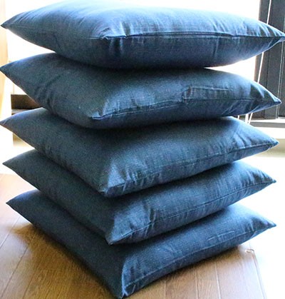 座布団 和美 5枚組 座布団中身+カバー付き 55×59cm 銘仙判 日本製 綿