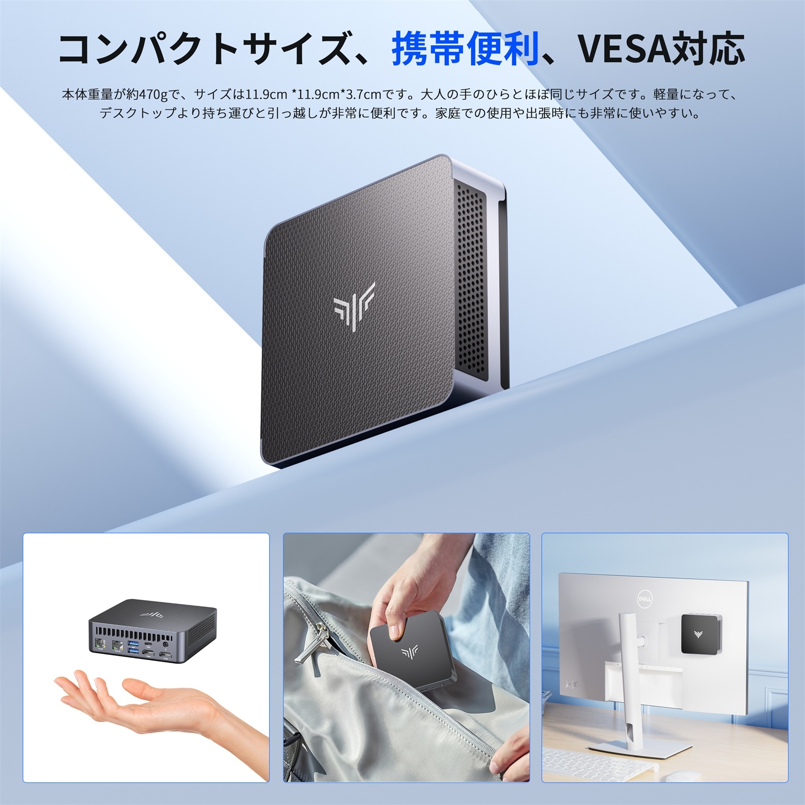 NiPoGi ミニpc Ryzen 7 8745HS mini pc 32GB DDR5-5600 1TB M.2 NVME