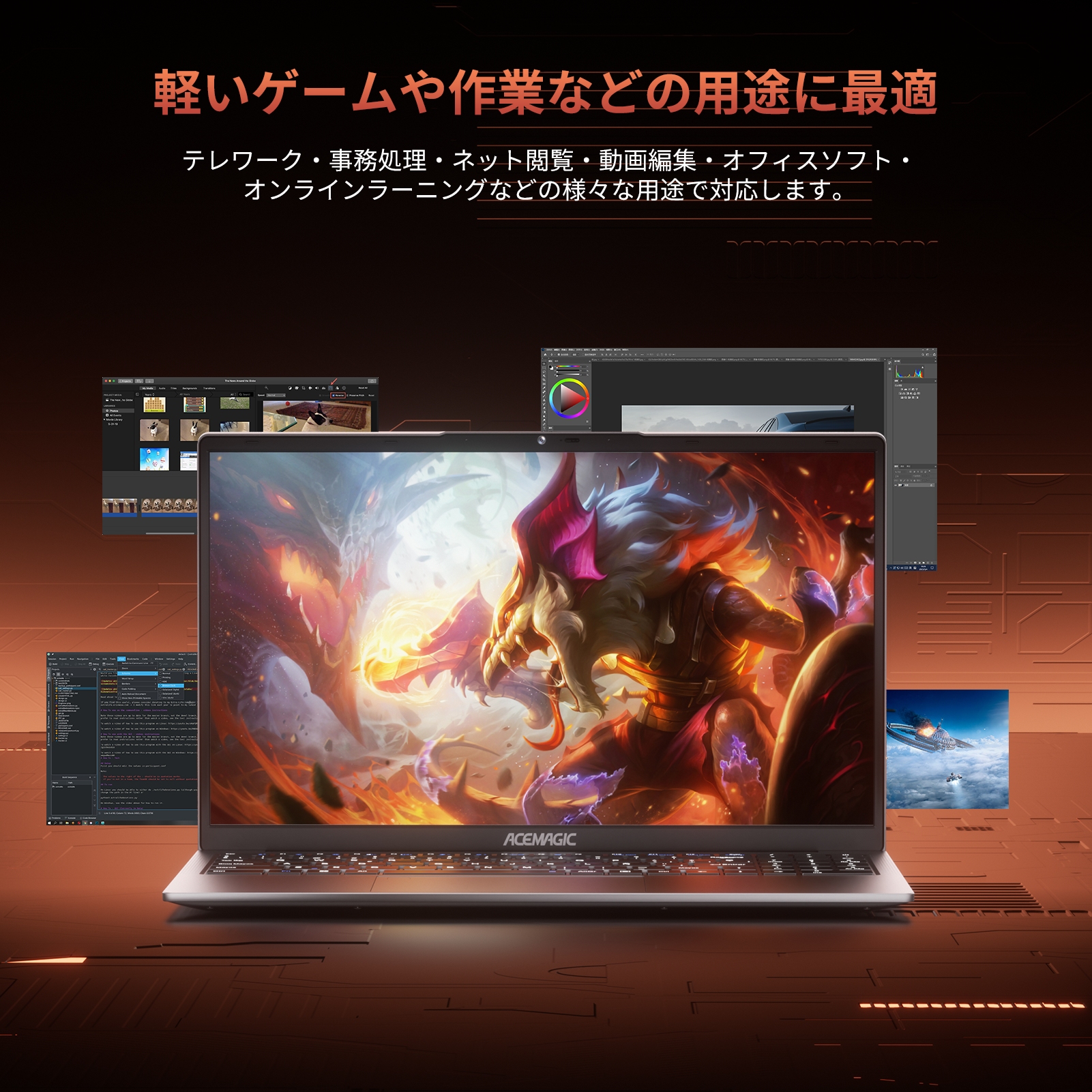 ノートパソコン AMD Ryzen5 7430U ノートPC 6C12T 15.6インチ メモリ