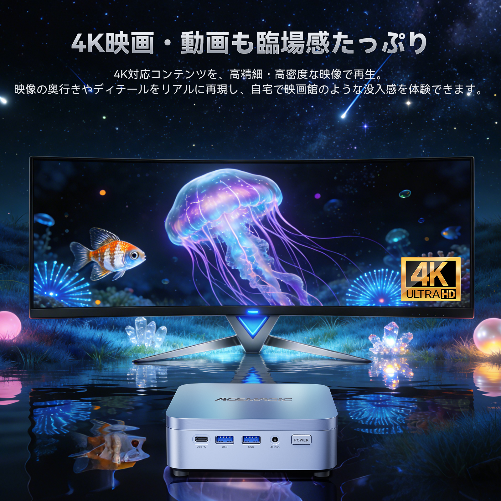 ミニPC 第14世代 i7-14650HX(16C/24T)☆32GB+1TB☆WiFi6/BT5.2 最大55W