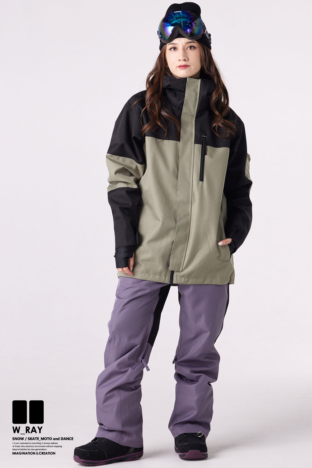 リアリズム スノーボード ウェア レディース 上下 セット スノボ